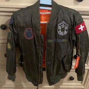 Kids reversible utility jacket.